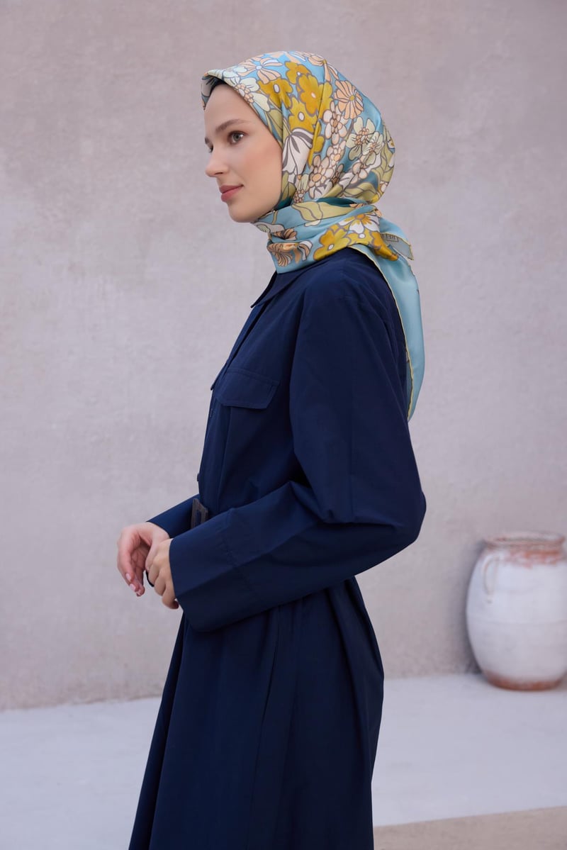 {URUNSEO_TITLE} | BELLI | BELLİ İPEK EŞARP | BELLİ ÇİÇEK DESEN İPEK EŞARP 4220D (TWILL) - 33
