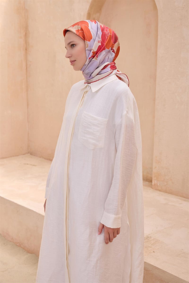 {URUNSEO_TITLE} | BELLI | BELLİ İPEK EŞARP | BELLİ ÇIÇEK DESENI İPEK EŞARP 4127D TWILL - 88