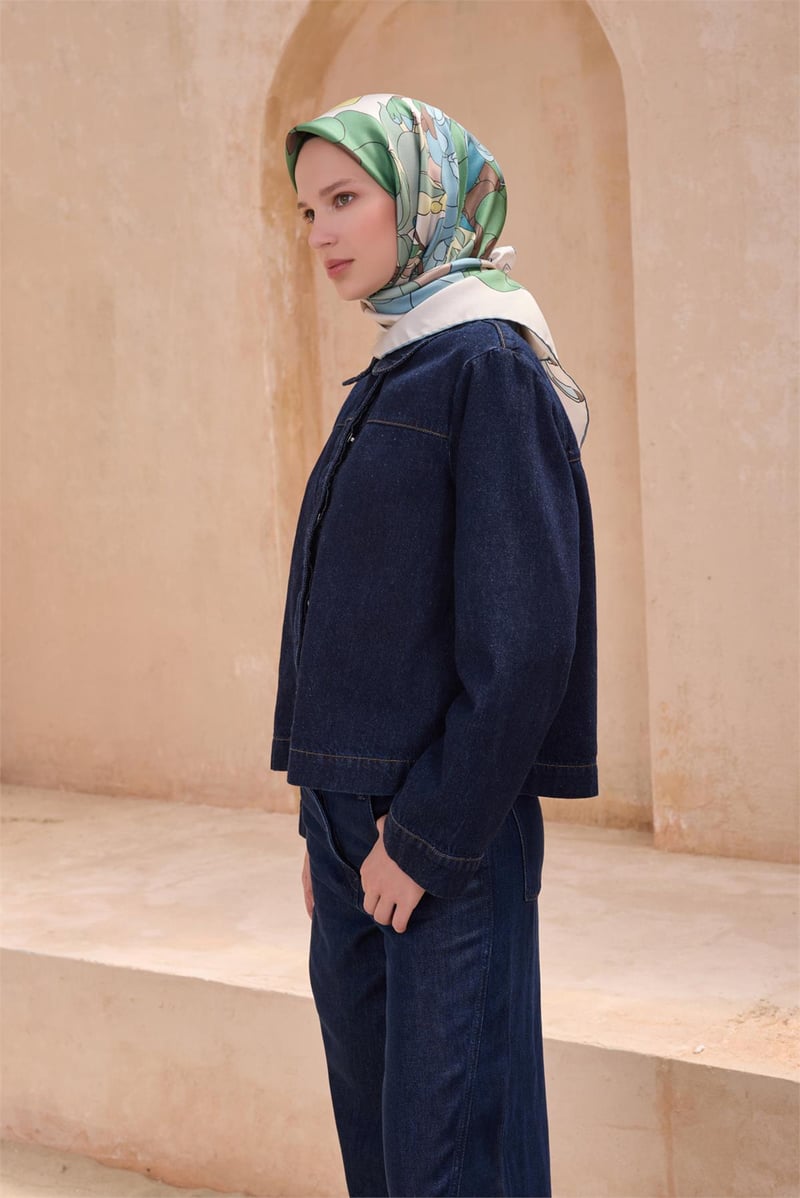 {URUNSEO_TITLE} | BELLI | BELLİ İPEK EŞARP | BELLİ ÇIÇEK DESENI İPEK EŞARP 4127D TWILL - 88
