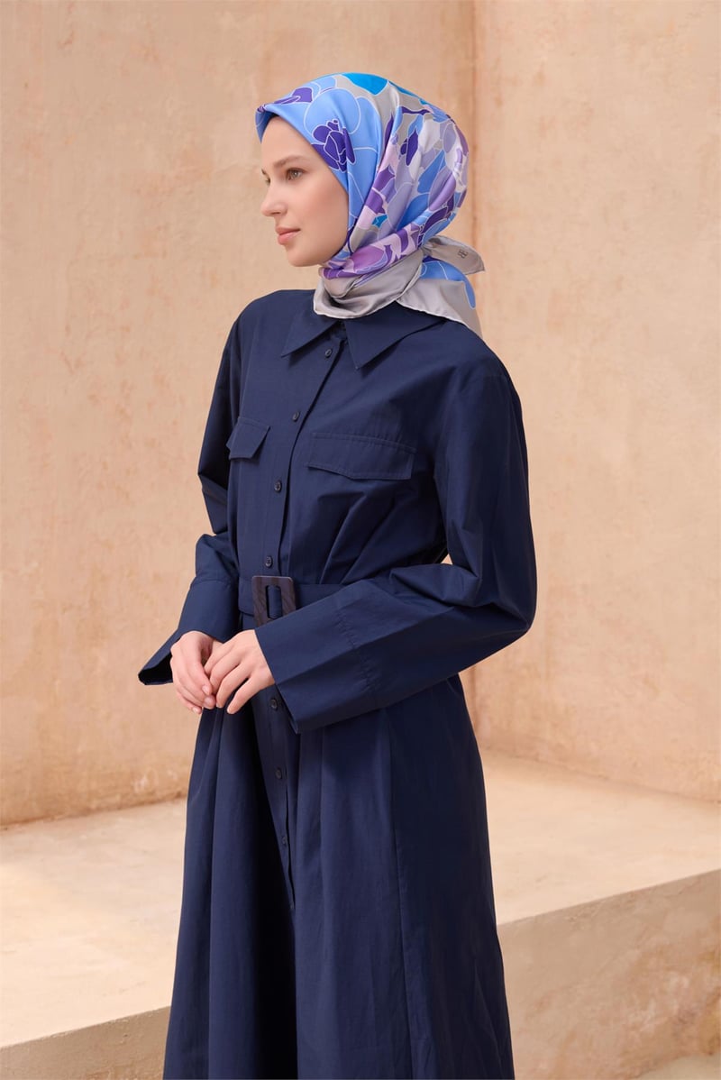 {URUNSEO_TITLE} | BELLI | BELLİ İPEK EŞARP | BELLİ ÇIÇEK DESENI İPEK EŞARP 4127D TWILL - 88