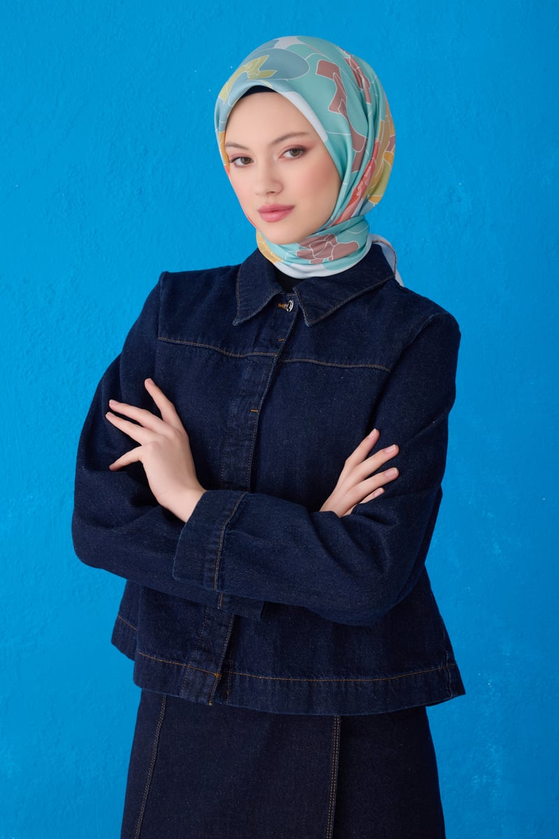 {URUNSEO_TITLE} | BELLI | BELLİ İPEK EŞARP | BELLİ ÇIÇEK DESENI İPEK EŞARP 4127D TWILL - 88