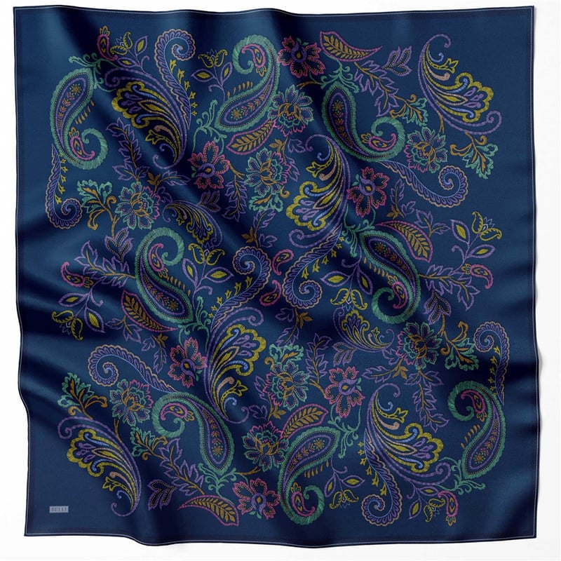 {URUNSEO_TITLE} | BELLI | BELLİ İPEK EŞARP | BELLİ ÇİÇEKLİ DESEN İPEK EŞARP 4207D (TWILL) LACİVET - 80