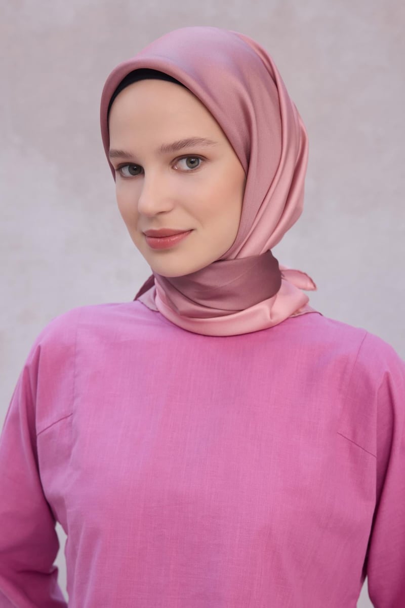 {URUNSEO_TITLE} | BELLI | BELLİ İPEK EŞARP | BELLİ DEGRADE DESEN İPEK EŞARP 4224D (TWILL) PUDRA - 03