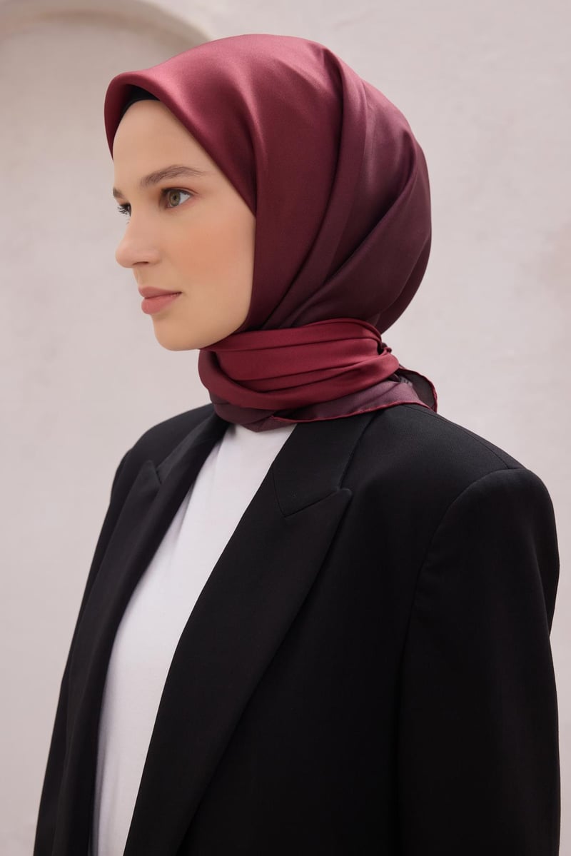 {URUNSEO_TITLE} | BELLI | BELLİ İPEK EŞARP | BELLİ DEGRADE DESEN İPEK EŞARP 4224D (TWILL) VİŞNE ÇÜRÜĞÜ - 83