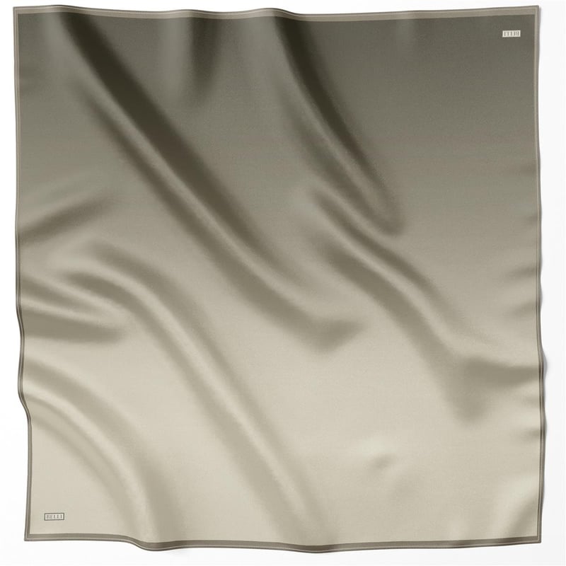 BELLİ DEGRADE DESEN İPEK EŞARP 4224D (TWILL) HAKİ - 35