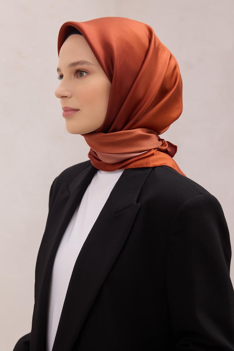 {URUNSEO_TITLE} | BELLI | BELLİ İPEK EŞARP | BELLİ DEGRADE DESEN İPEK EŞARP 4224D (TWILL) KİREMİT - 81