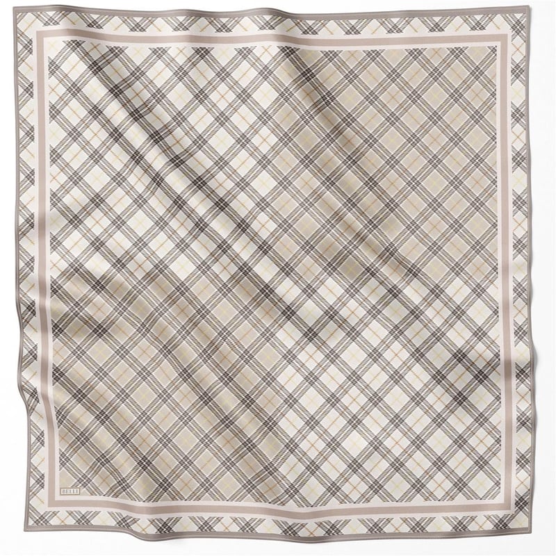 {URUNSEO_TITLE} | BELLI | BELLİ İPEK EŞARP | BELLİ EKOSE DESEN İPEK EŞARP 4218D (TWILL) TAŞ - 37