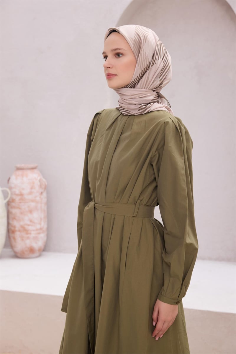 {URUNSEO_TITLE} | BELLI | POLYESTER EŞARP | BELLİ EKOSE DESEN NOVA BEJ EŞARP 1005