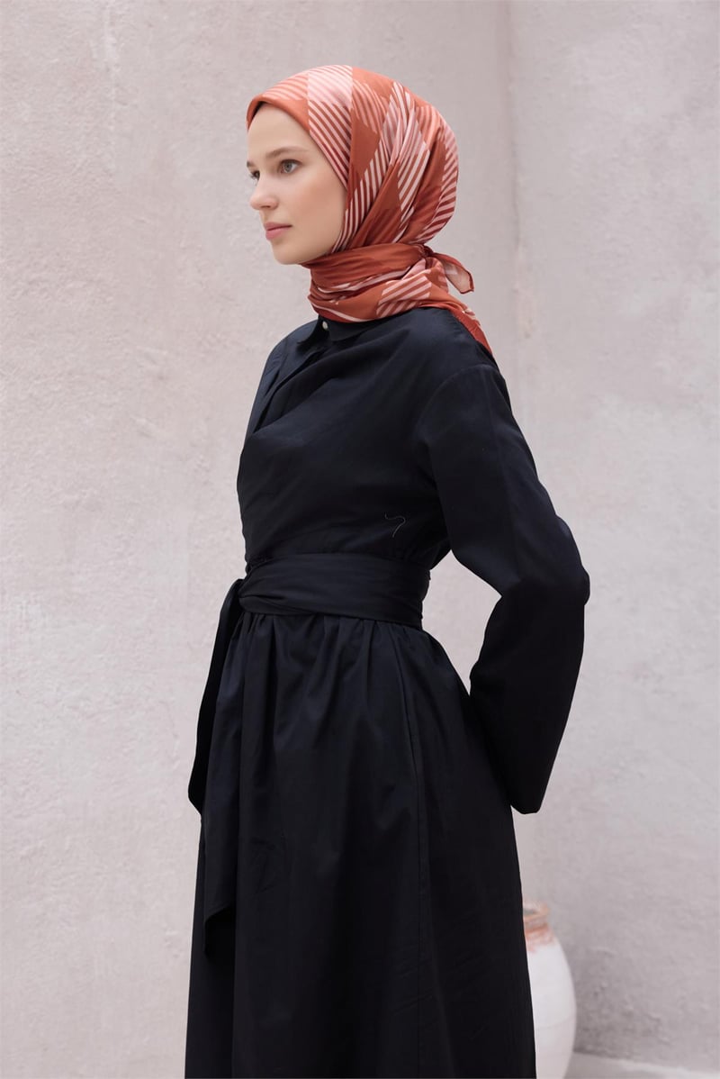 {URUNSEO_TITLE} | BELLI | POLYESTER EŞARP | BELLİ EKOSE DESEN NOVA KİREMİT EŞARP 1005