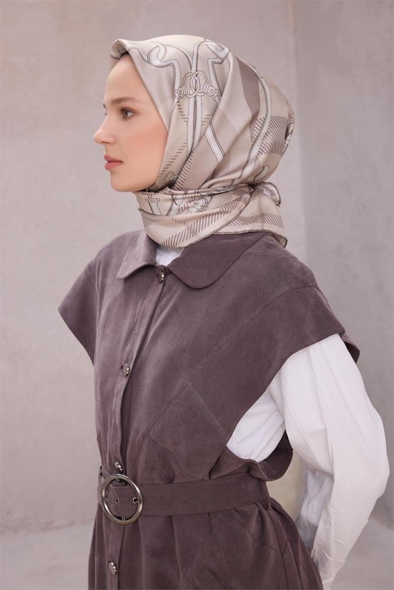{URUNSEO_TITLE} | BELLI | BELLİ İPEK EŞARP | BELLİ EKOSE KEMER DESEN İPEK EŞARP 4206D (TWILL) TAŞ - 08
