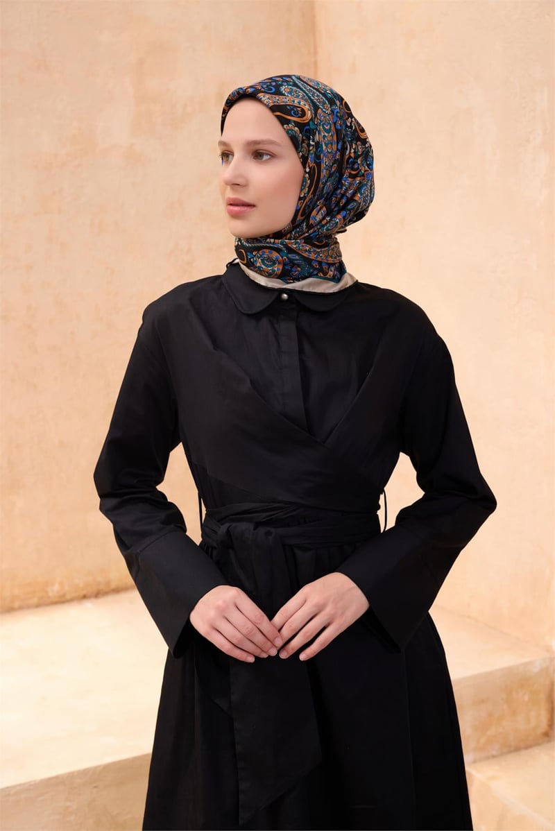 {URUNSEO_TITLE} | BELLI | BELLİ İPEK EŞARP | BELLİ ETNIK DESEN İPEK EŞARP 4101D TWILL - 85