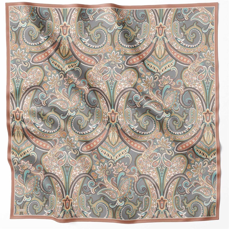 {URUNSEO_TITLE} | BELLI | BELLİ İPEK EŞARP | BELLİ ETNİK DESEN İPEK EŞARP 4202D (TWILL) KİREMİT - 34