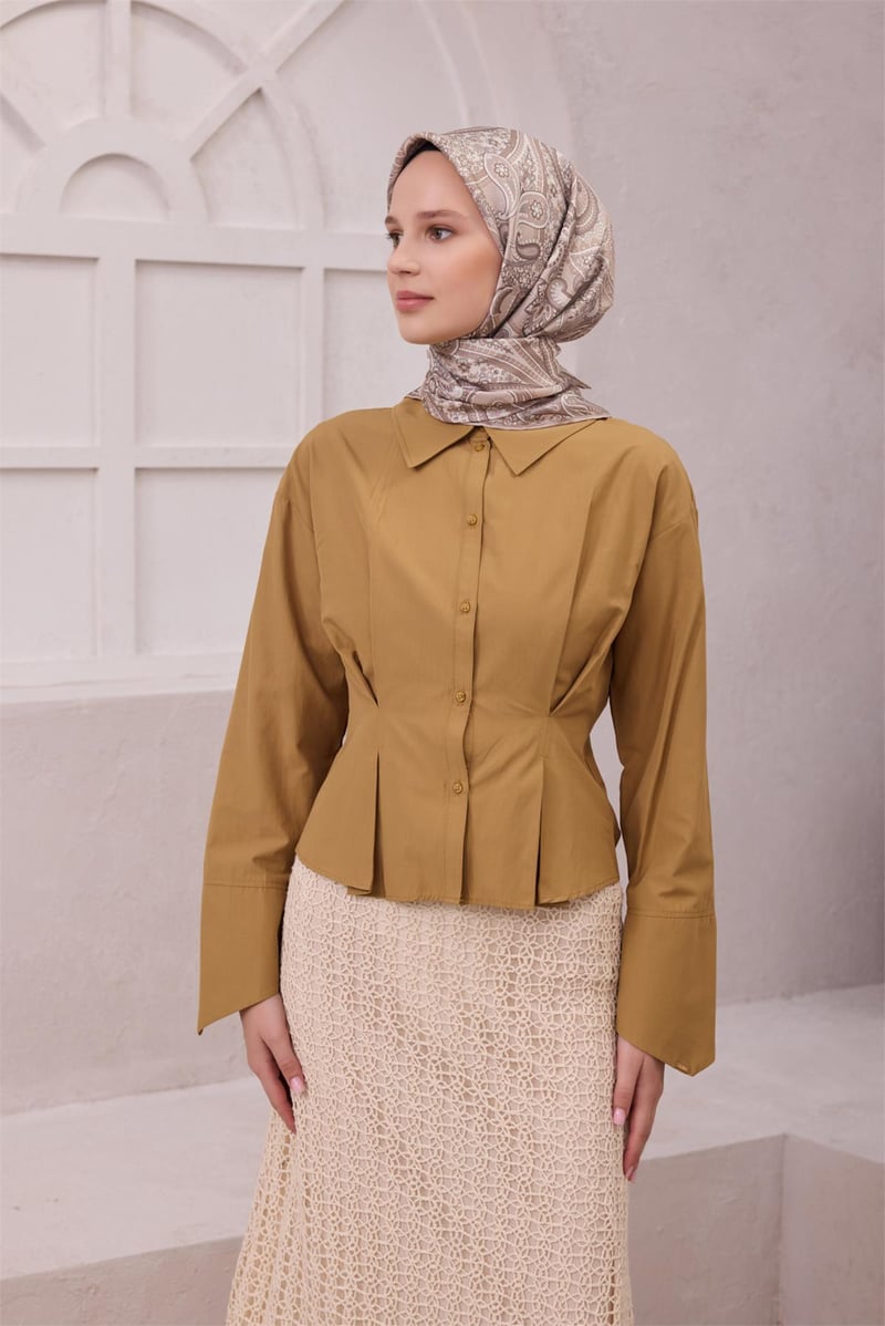 {URUNSEO_TITLE} | BELLI | BELLİ İPEK EŞARP | BELLİ ETNİK DESEN İPEK EŞARP 4202D (TWILL) BEJ - 02