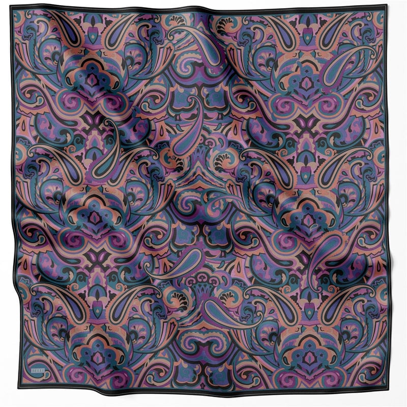 {URUNSEO_TITLE} | BELLI | BELLİ İPEK EŞARP | BELLİ ETNİK DESEN İPEK EŞARP 4222D (TWILL) MOR - 57
