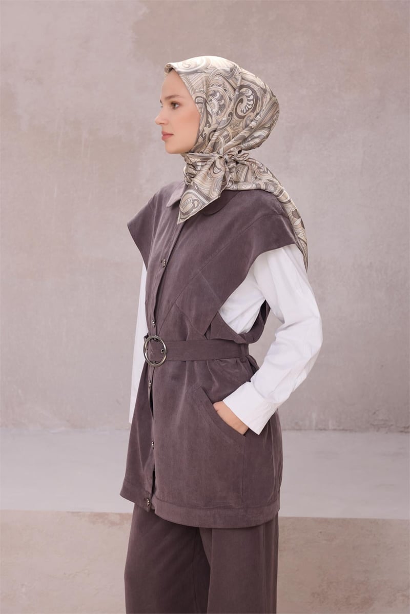 {URUNSEO_TITLE} | BELLI | BELLİ İPEK EŞARP | BELLİ ETNİK DESEN İPEK EŞARP 4222D (TWILL) TAŞ - 84