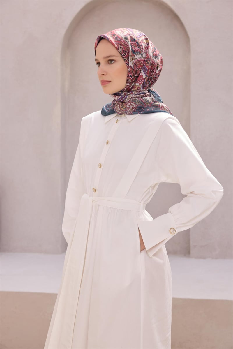 {URUNSEO_TITLE} | BELLI | POLYESTER EŞARP | BELLİ ETNİK DESEN NOVA GRİ EŞARP 1004