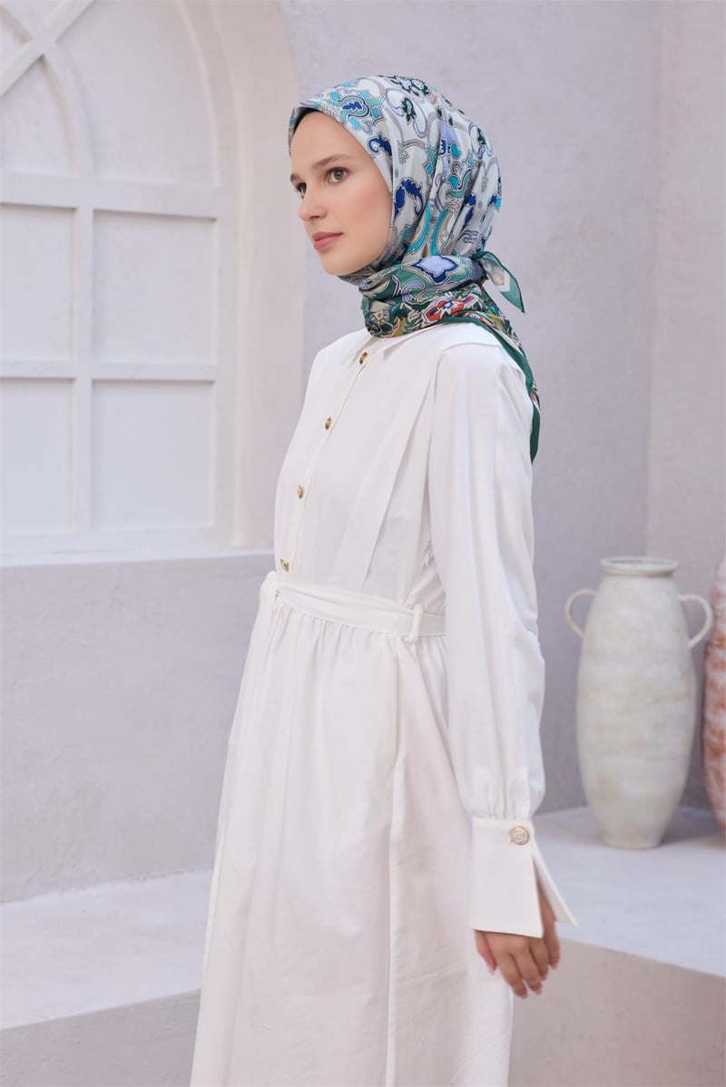 {URUNSEO_TITLE} | BELLI | POLYESTER EŞARP | BELLİ ETNİK DESEN NOVA HAKİ EŞARP 1003