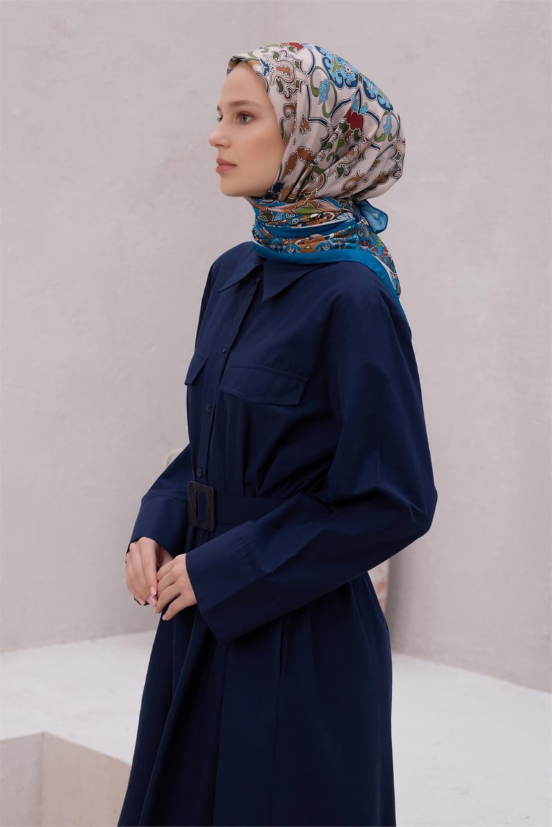 {URUNSEO_TITLE} | BELLI | POLYESTER EŞARP | BELLİ ETNİK DESEN NOVA PETROL EŞARP 1003