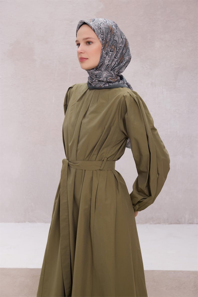 {URUNSEO_TITLE} | BELLI | POLYESTER EŞARP | BELLİ ETNİK DESEN PREMIUM SOFT GRİ EŞARP 5