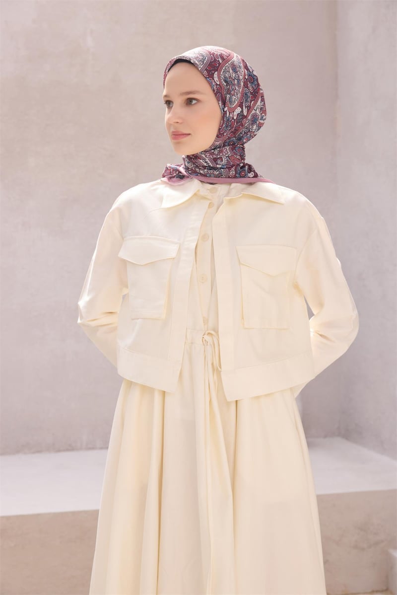 {URUNSEO_TITLE} | BELLI | POLYESTER EŞARP | BELLİ ETNİK DESEN PREMIUM SOFT PEMBE EŞARP 4
