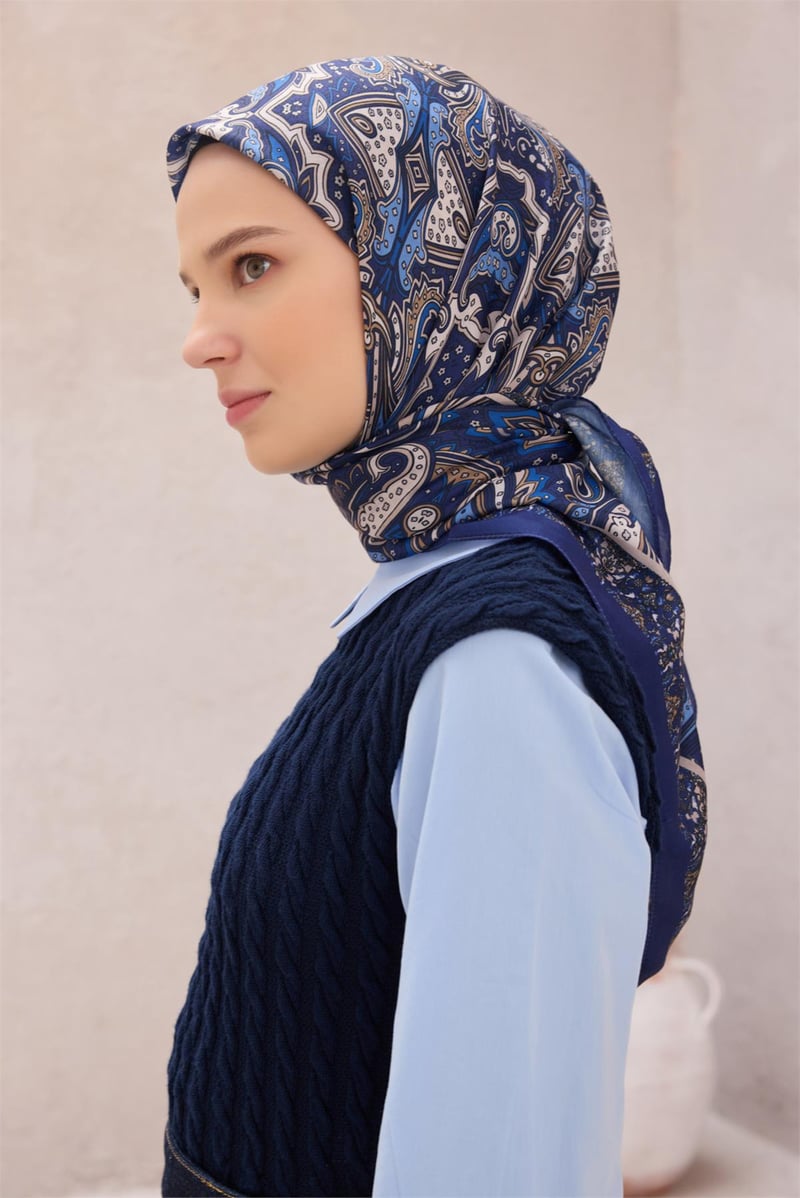 {URUNSEO_TITLE} | BELLI | POLYESTER EŞARP | BELLİ ETNİK DESEN PREMIUM SOFT SAKS EŞARP 5