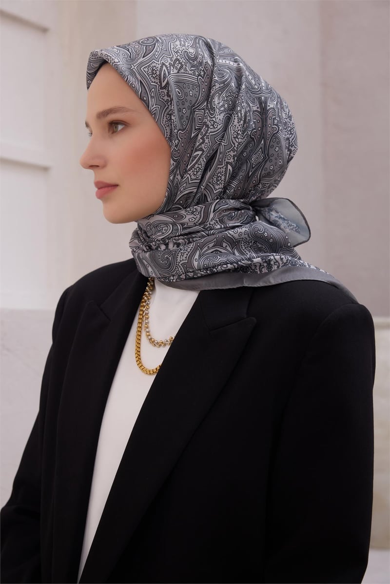 {URUNSEO_TITLE} | BELLI | POLYESTER EŞARP | BELLİ ETNİK DESEN PREMIUM SOFT VİZON EŞARP 5