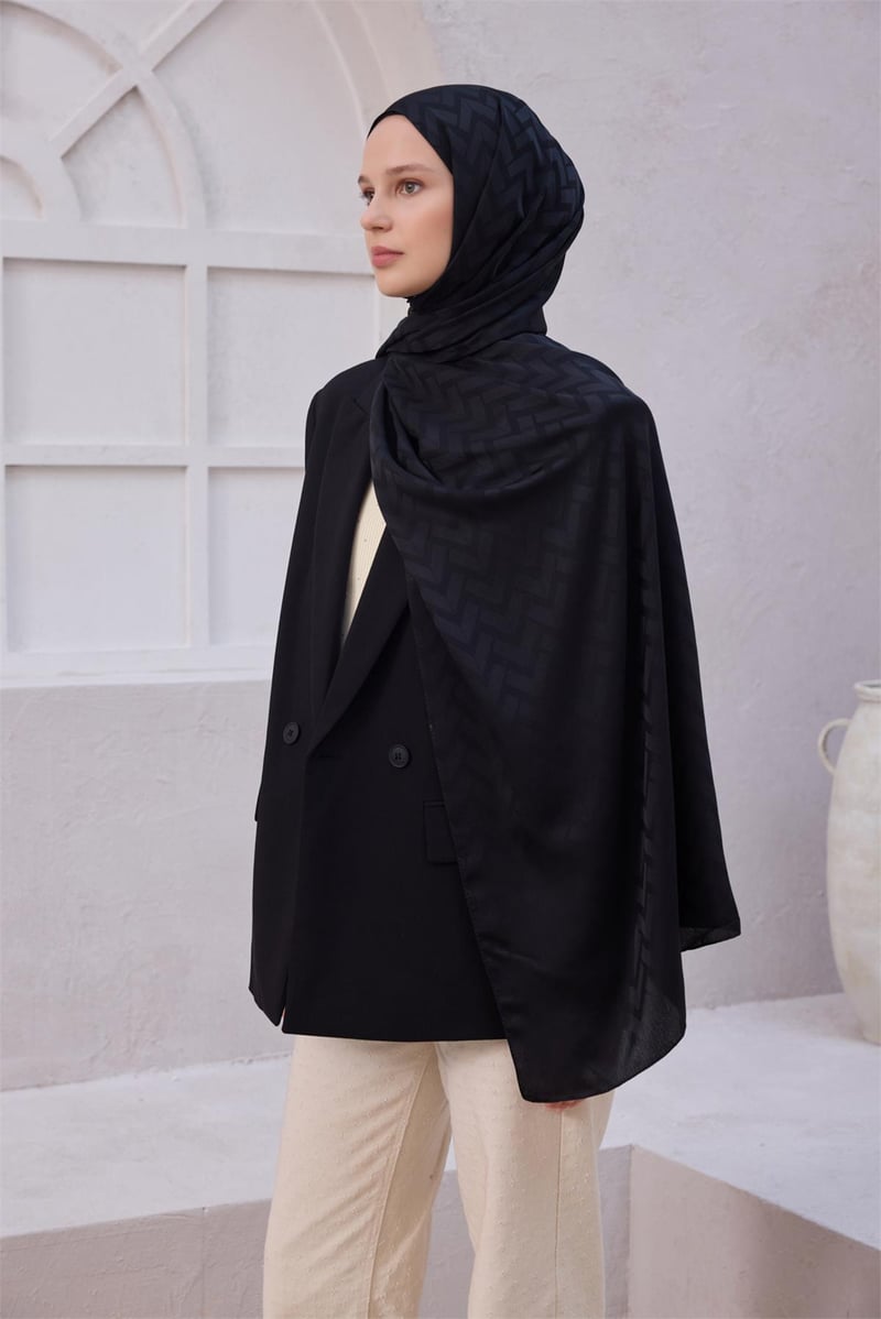 {URUNSEO_TITLE} | BELLI | Belli Fresh Şal | BELLİ FRESH GEOMETRİK DESEN GRİ CAPRİ ŞAL 2