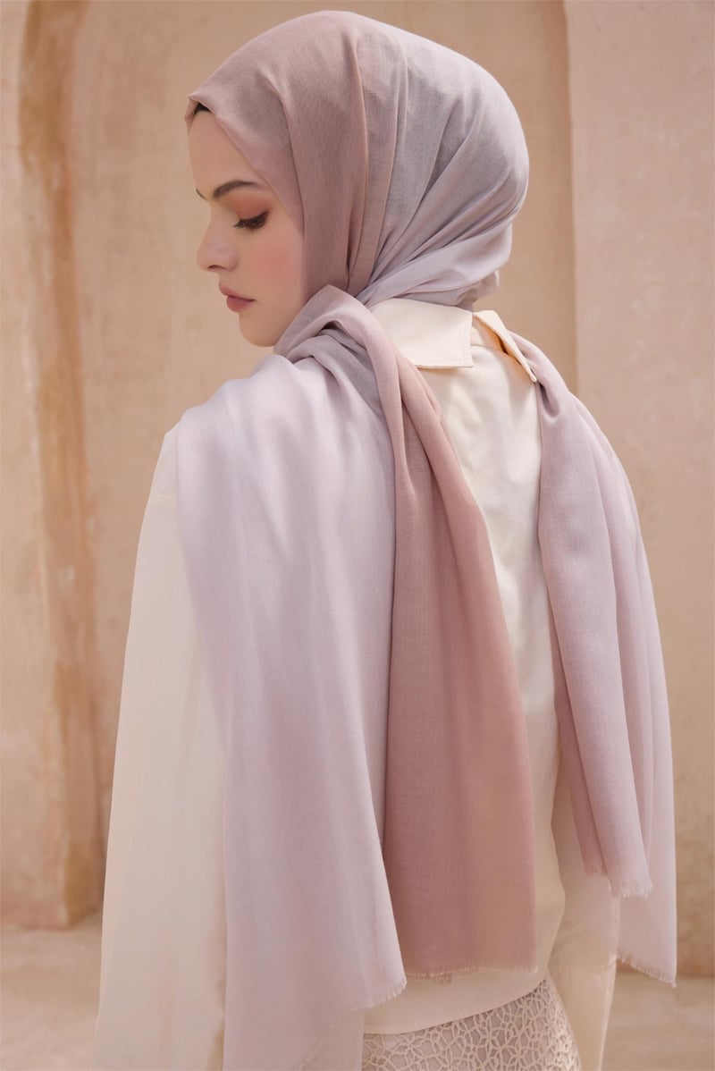 {URUNSEO_TITLE} | BELLI | POLYESTER ŞAL | BELLİ FRESH DEGRADE BEJ-EKRU ŞAL