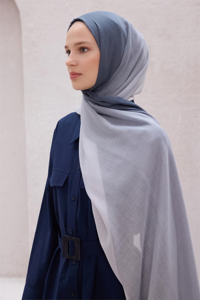 {URUNSEO_TITLE} | BELLI | POLYESTER ŞAL | BELLİ FRESH GEÇİŞLİ DESEN TAŞ-GRİ DEGRADE ŞAL