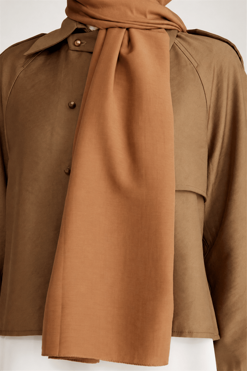 Belli Fresh Düz Tensel Camel Floransa Şal - 5003501