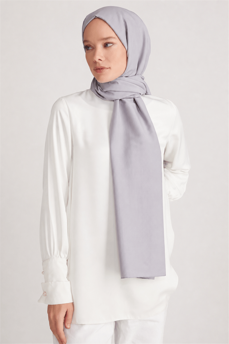 Belli Fresh Düz Tensel Gri Floransa Şal - 6002932
