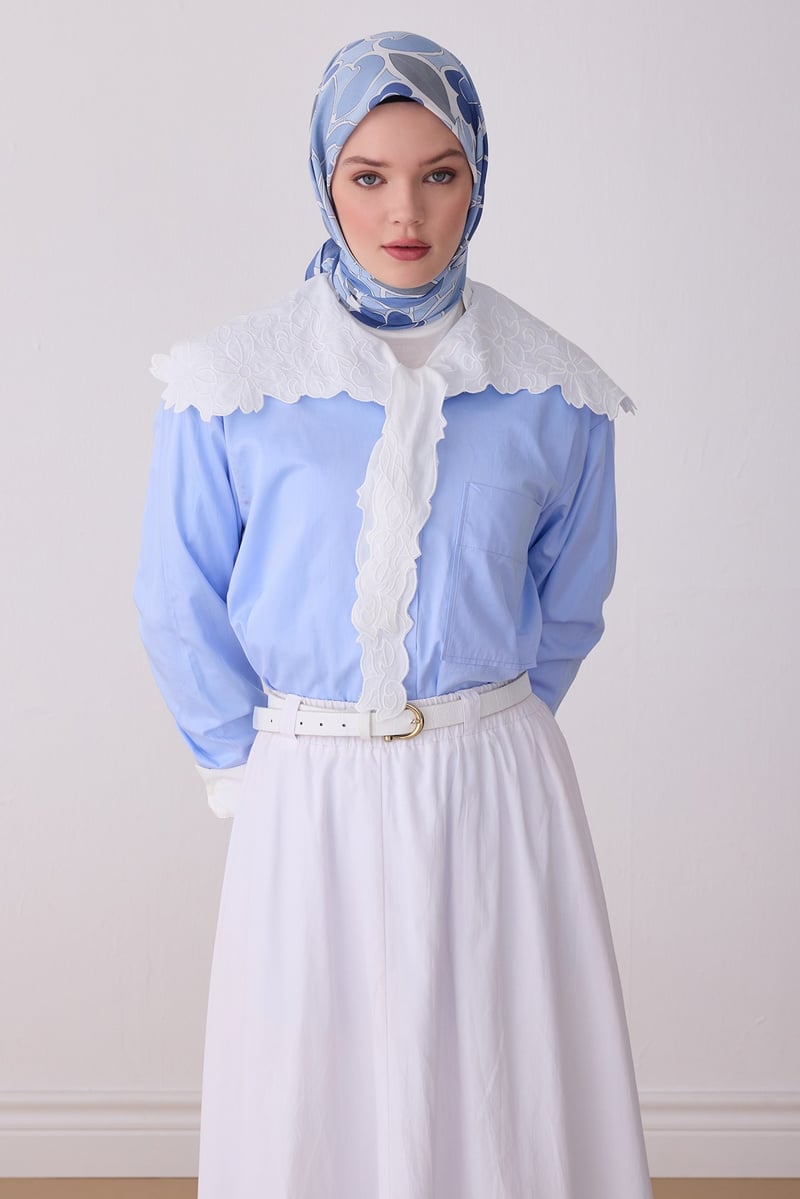 Belli Fresh Etnik Desen Vual Eşarp 3287 - 15