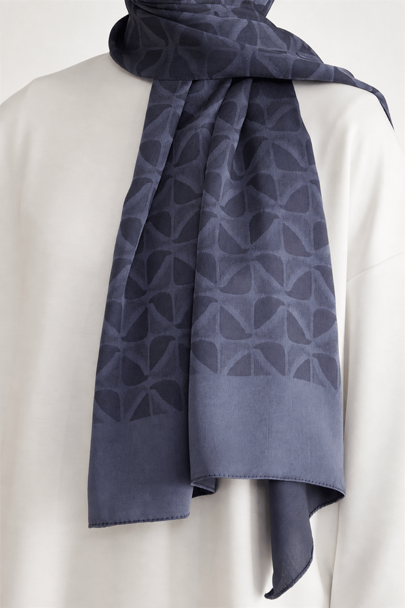 Belli Fresh Geometrik Desen Antrasit Capri Şal 1 - 242107
