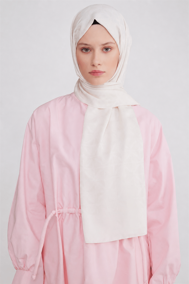 Belli Fresh Geometrik Desen Beyaz Capri Şal 1 - 247772