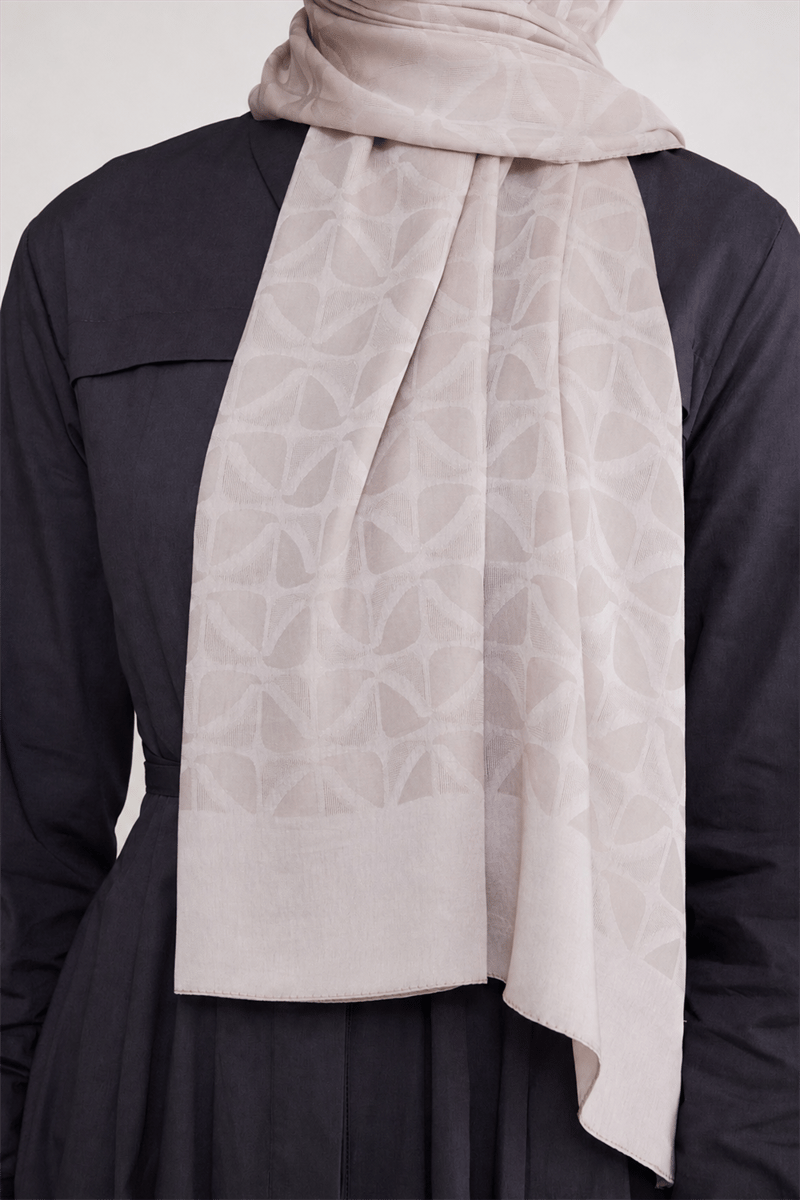Belli Fresh Geometrik Desen Ekru Capri Şal 1 - 247775