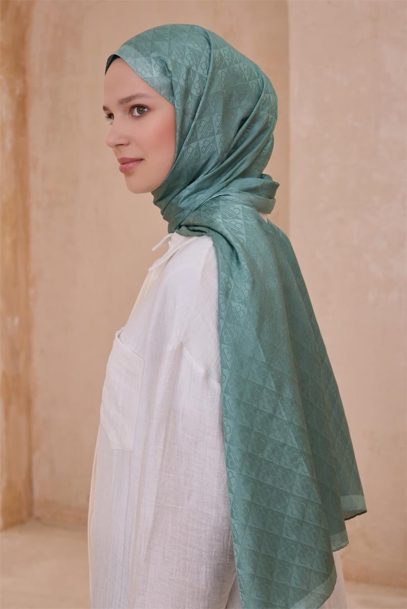 {URUNSEO_TITLE} | BELLI | POLYESTER ŞAL | BELLİ FRESH J.MONOGRAM MİNT ŞAL