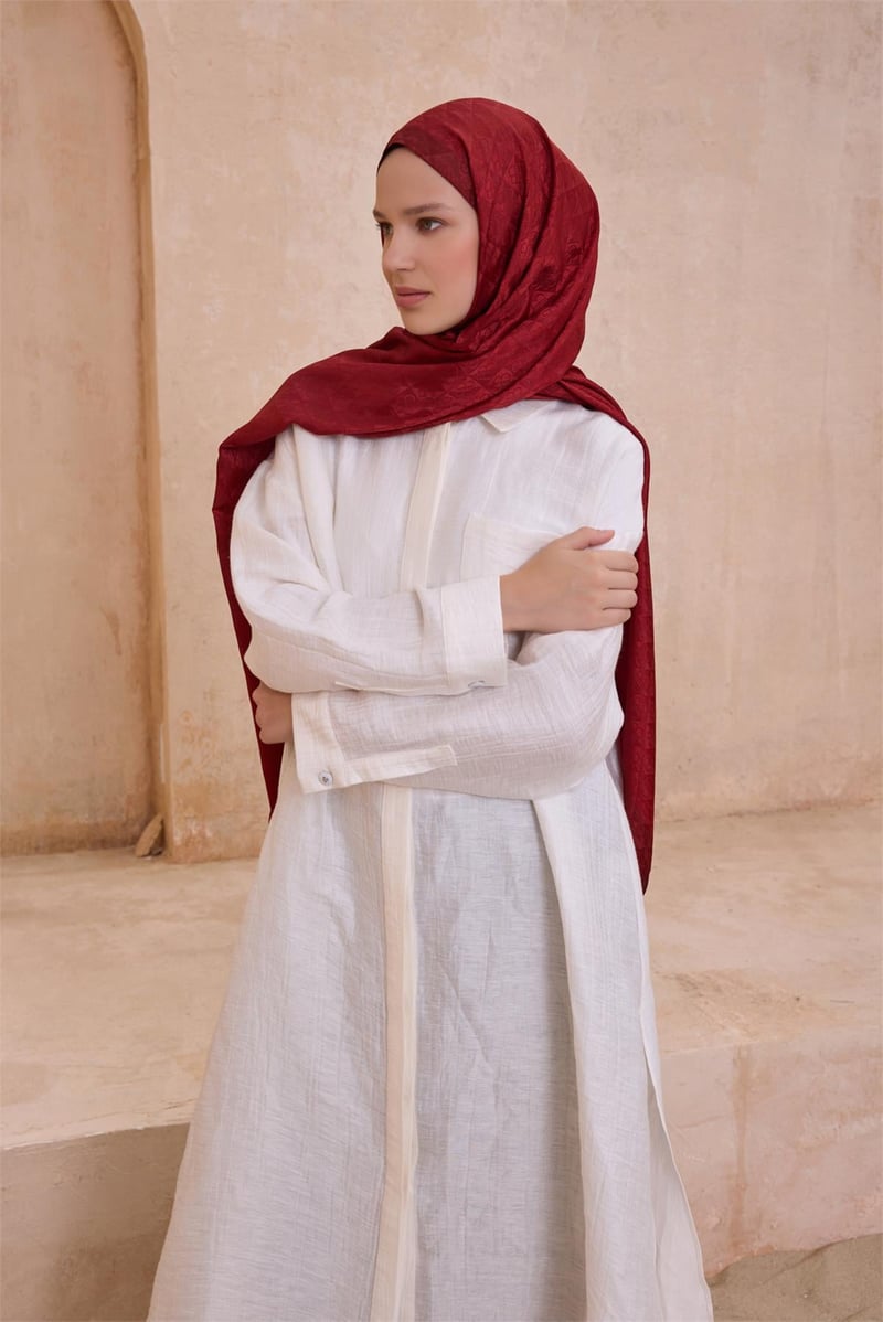 {URUNSEO_TITLE} | BELLI | POLYESTER ŞAL | BELLİ FRESH J.MONOGRAM KIRMIZI ŞAL
