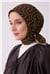Belli Fresh Kahverengi Çiçek Desen Soft Eşarp 4001 - 37