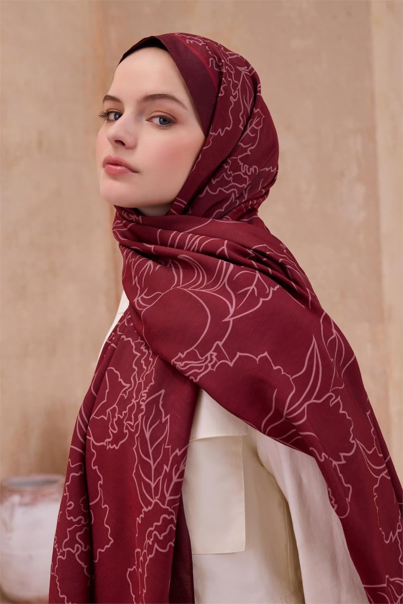 {URUNSEO_TITLE} | BELLI | Belli Fresh Şal | BELLİ FRESH MODAL BORDO ŞAL 1