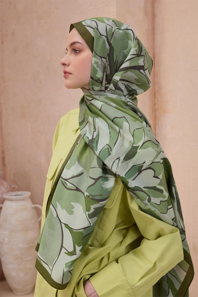 {URUNSEO_TITLE} | BELLI | Belli Fresh Şal | BELLİ FRESH MODAL HAKİ ŞAL 3