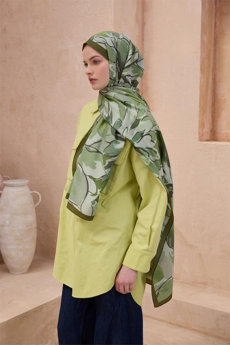 {URUNSEO_TITLE} | BELLI | Belli Fresh Şal | BELLİ FRESH MODAL HAKİ ŞAL 3