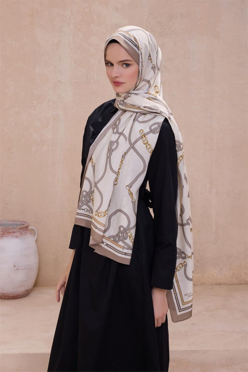 {URUNSEO_TITLE} | BELLI | Modal Şal | BELLİ FRESH MODAL KREM-BEJ ŞAL 5