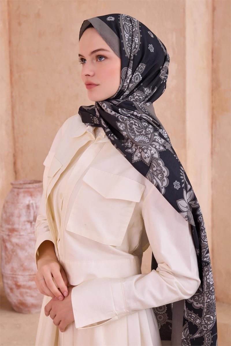 {URUNSEO_TITLE} | BELLI | Belli Fresh Şal | BELLİ FRESH MODAL SİYAH ŞAL 2