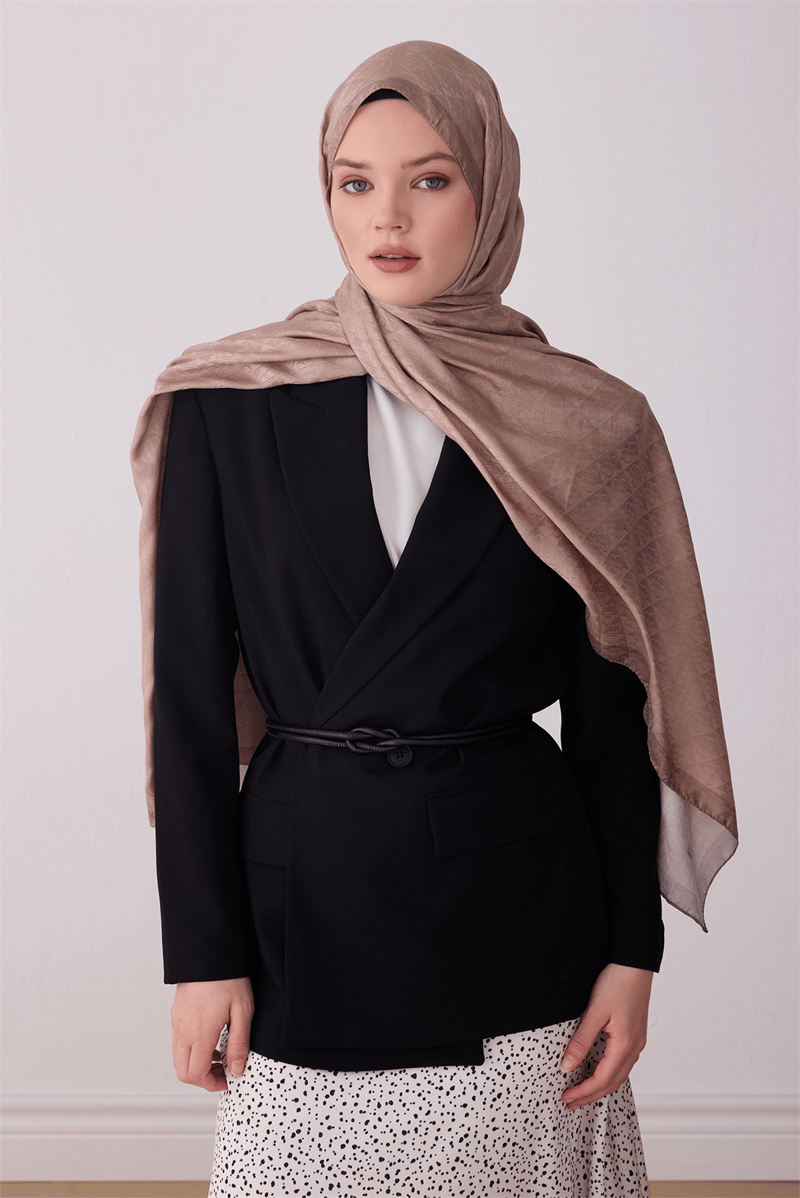BELLİ FRESH MONOGRAM EŞARP