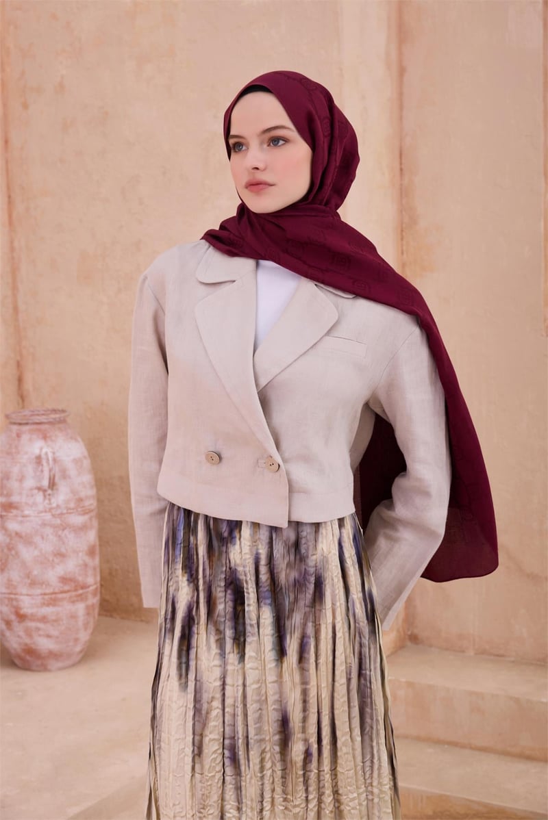 {URUNSEO_TITLE} | BELLI | Belli Fresh Şal | BELLİ FRESH NORA BORDO ŞAL 1