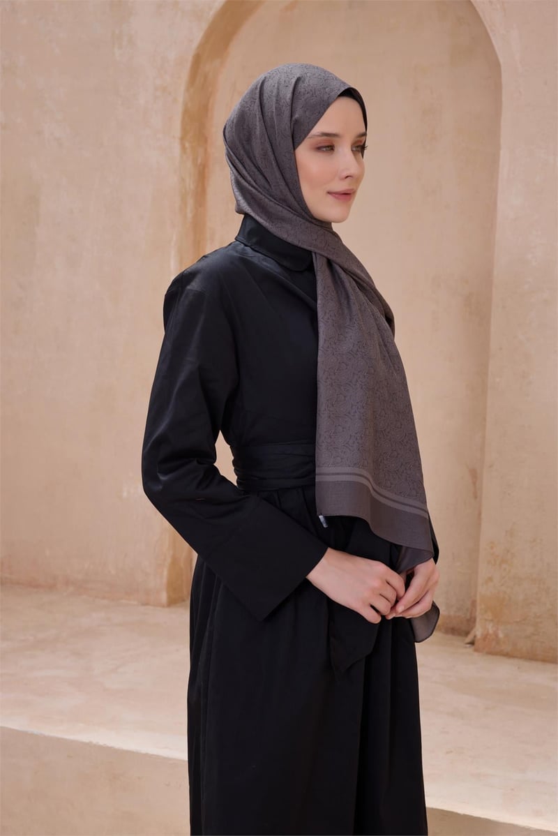 {URUNSEO_TITLE} | BELLI | POLYESTER ŞAL | BELLİ FRESH SİENA ANTRASİT ŞAL 4