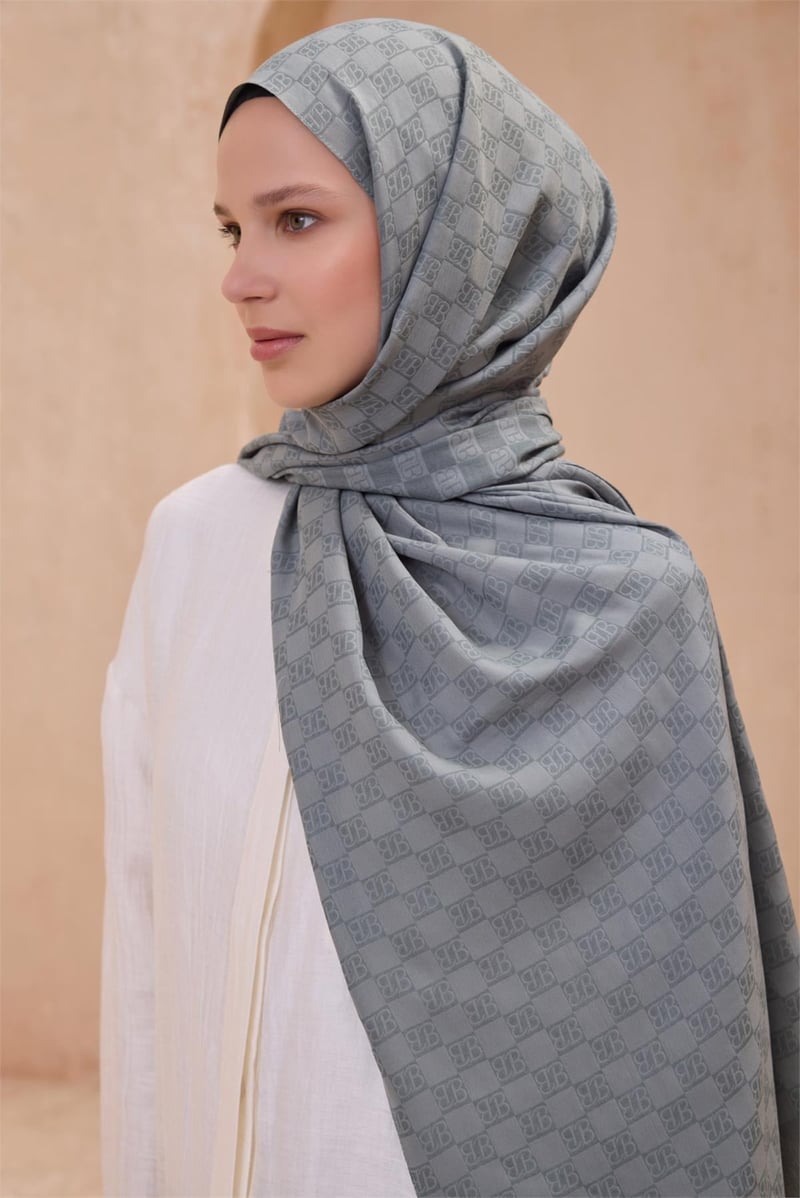 {URUNSEO_TITLE} | BELLI | POLYESTER ŞAL | BELLİ FRESH SİENA SOĞUK MAVİ ŞAL 5