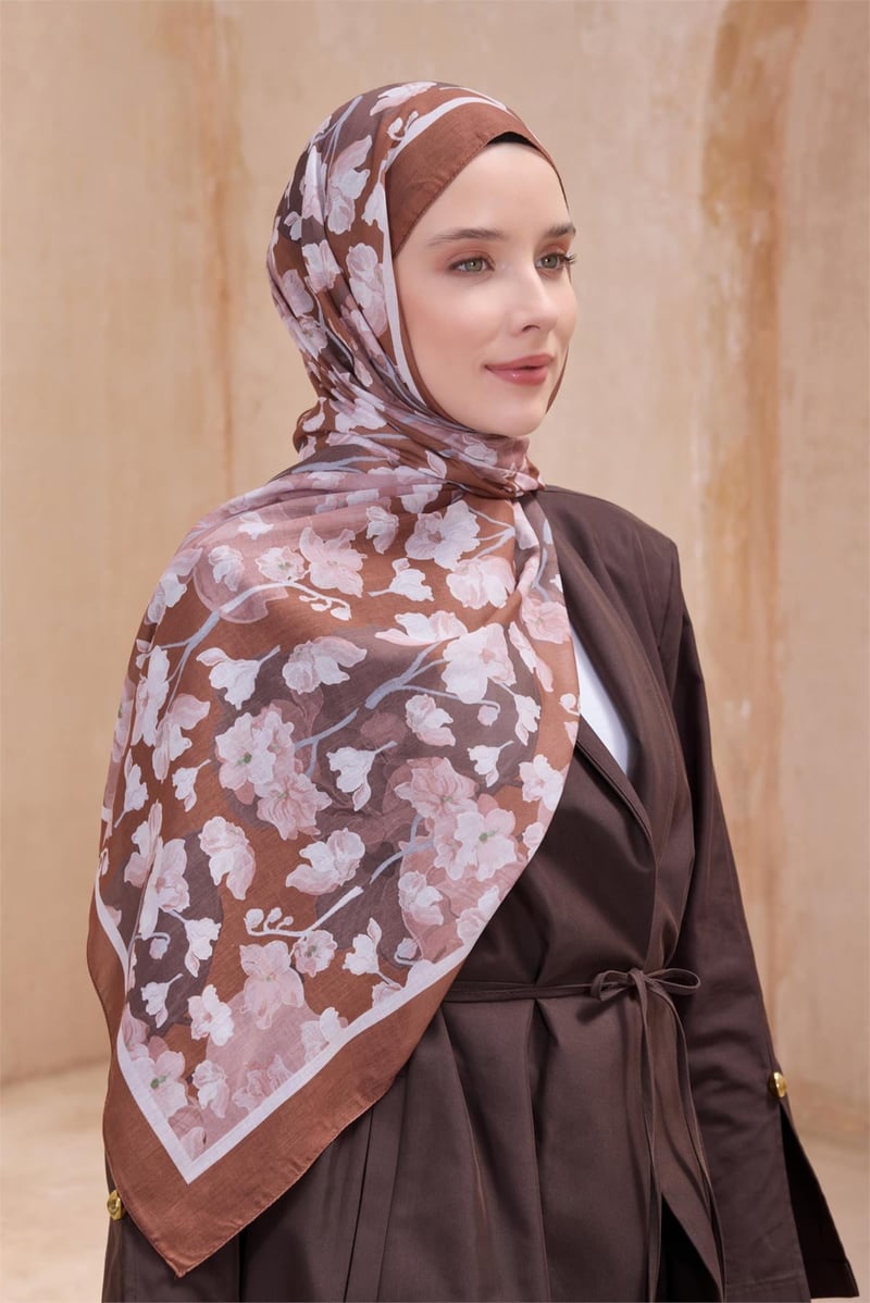 {URUNSEO_TITLE} | BELLI | POLYESTER ŞAL | BELLİ FRESH TELA KİREMİT ŞAL 4