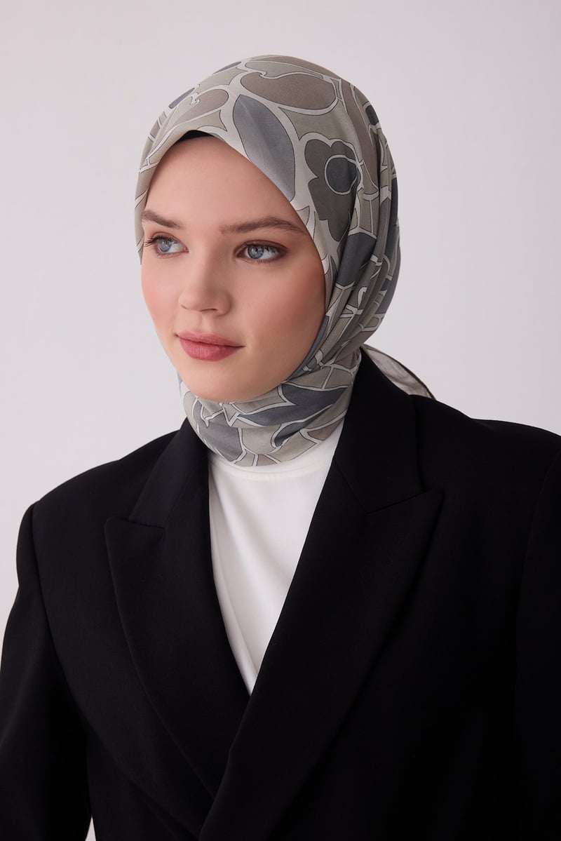 Belli Fresh Vizon Etnik Desen Vual Eşarp 3287 - 05