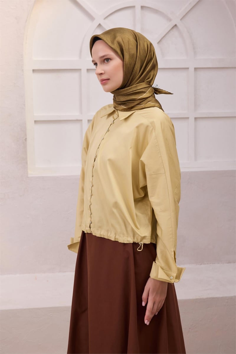 {URUNSEO_TITLE} | BELLI | BELLİ İPEK EŞARP | BELLİ GEOMETİK DESEN İPEK EŞARP 4201D (TWILL) HAKİ - 30